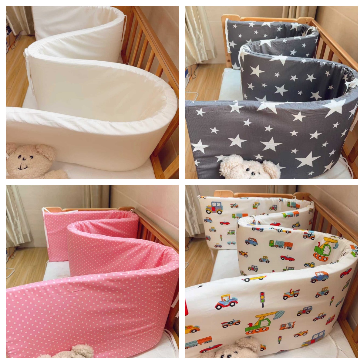 Baby Nursery Rhymes - Nordic Star Baby Crib Thickened Anti-collision