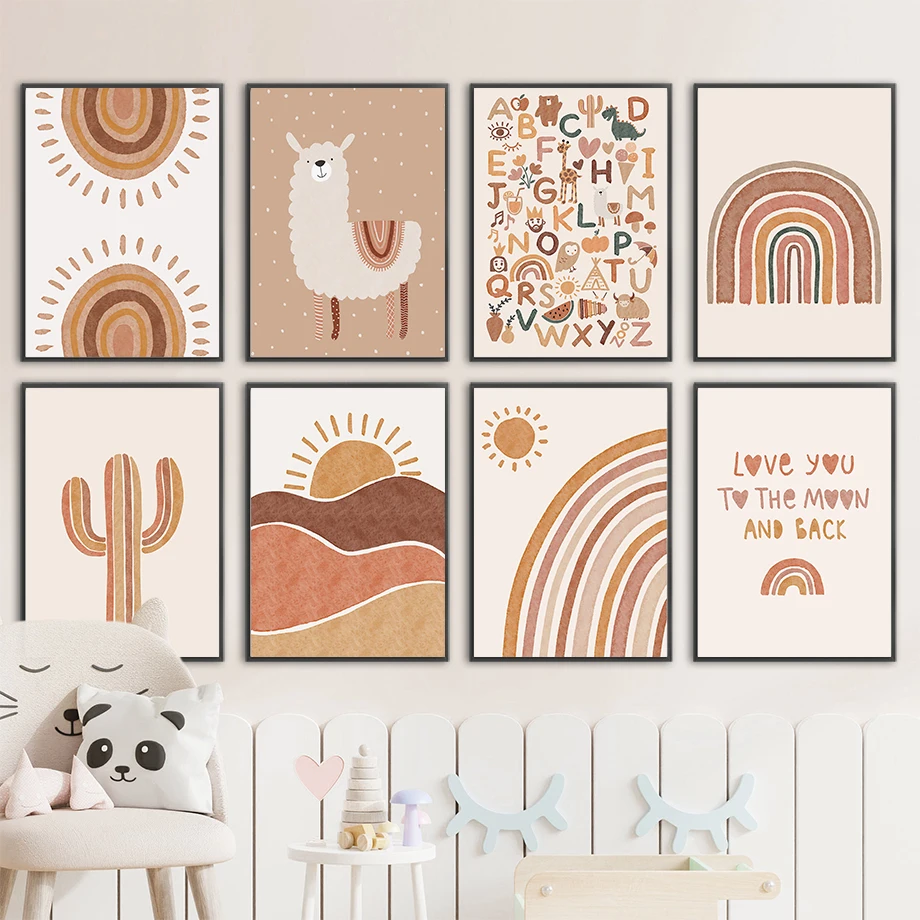Alpaca Unicorn Sun Rainbow Cac - огляд і ціна Baby Nursery Jungle Animals