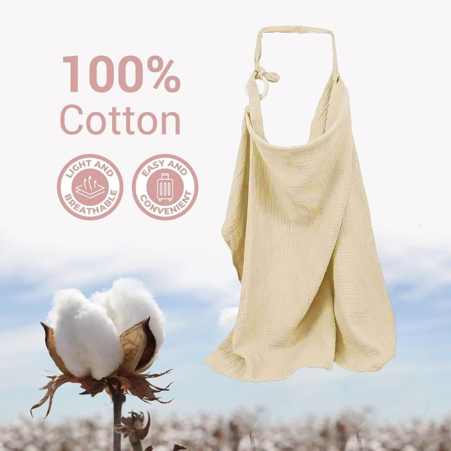 Muslin Nursing Cover for Baby  - огляд і ціна Nursing Cover Breastfeeding
