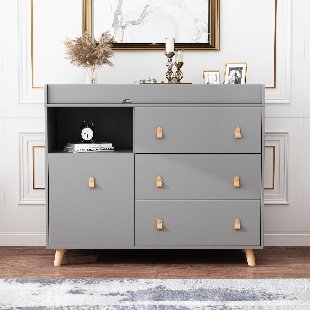 Baby Dresser Changing Table, T - огляд і ціна Baby Nursery Laundry Basket
