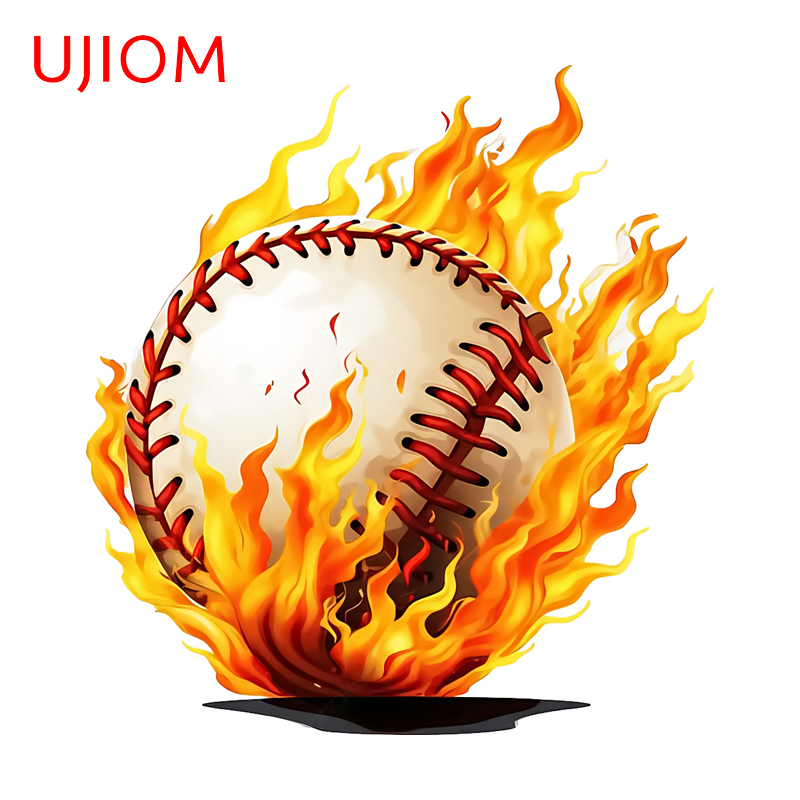 UJIOM Baseball with Flame Wall - огляд і ціна Baby Nursery Vinyl Wall Stickers