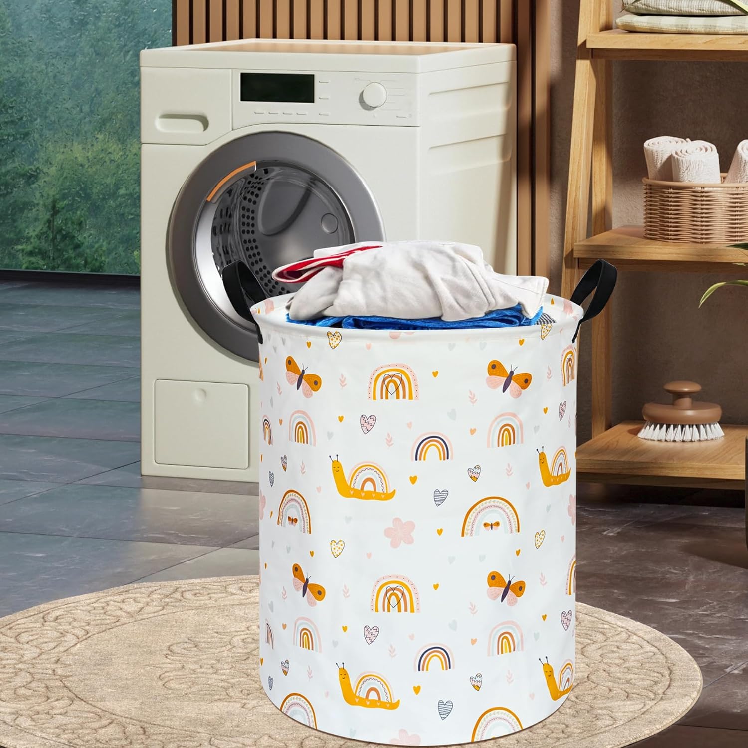 Large Laundry Basket Canvas St - огляд і ціна Baby Nursery Laundry Basket