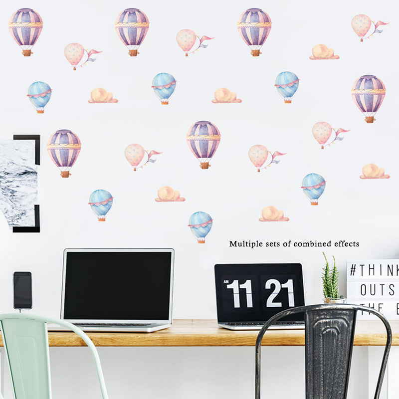 Creative Colorful Hot Air Ball - огляд і ціна Baby Nursery Mural Wallpaper
