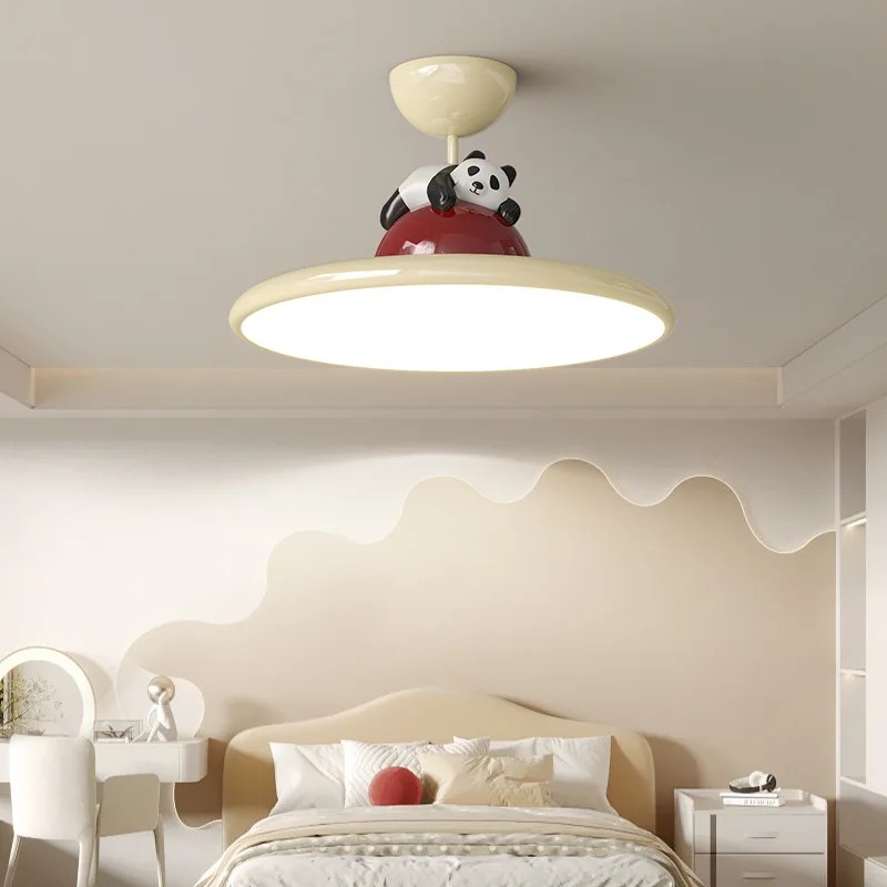 Cartoon Cream Style Panda LED  - огляд і ціна Baby Nursery Chandelier