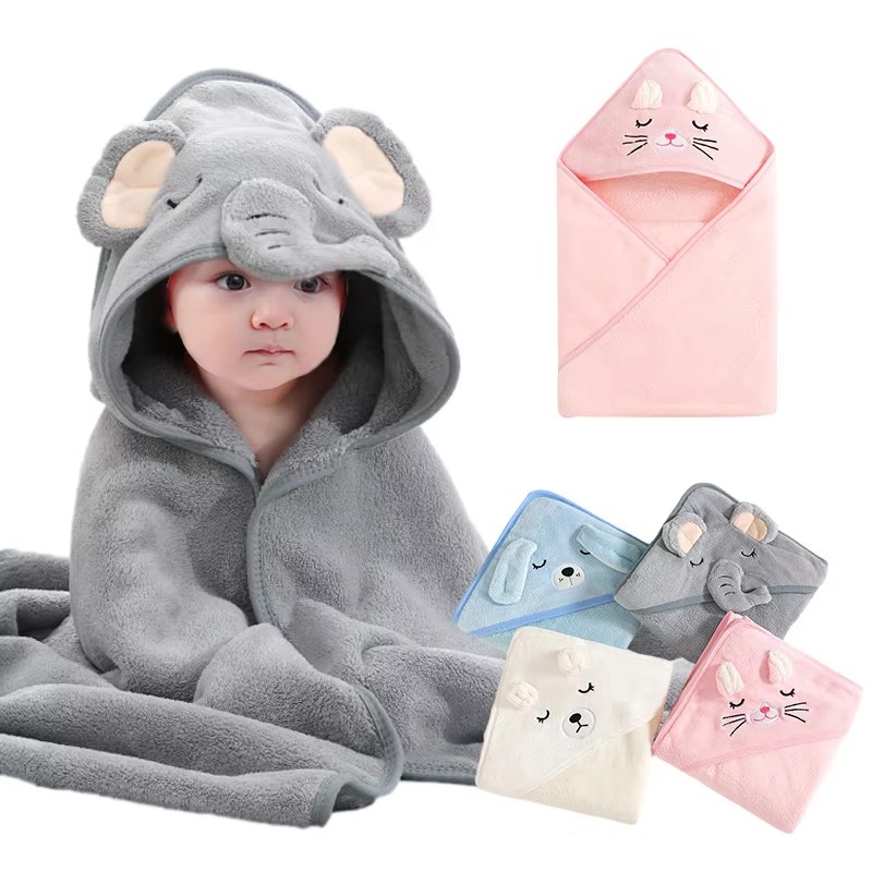 Cartoon Baby Bath Towels Soft  - огляд і ціна Baby Nursery Items