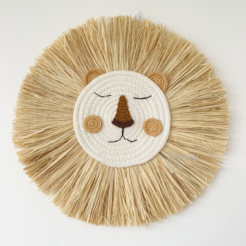 INS Nordic Handmade Lion Wall  - огляд і ціна Baby Nursery Items