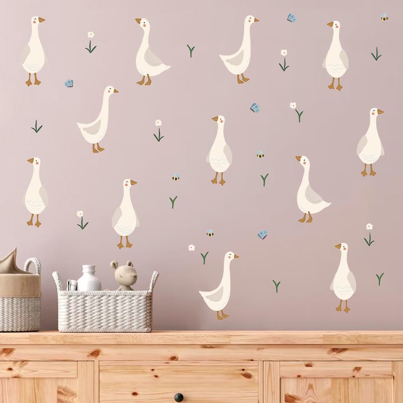 Cute Duckling Wall Sticker Fun - огляд і ціна Baby Nursery Mural Wallpaper
