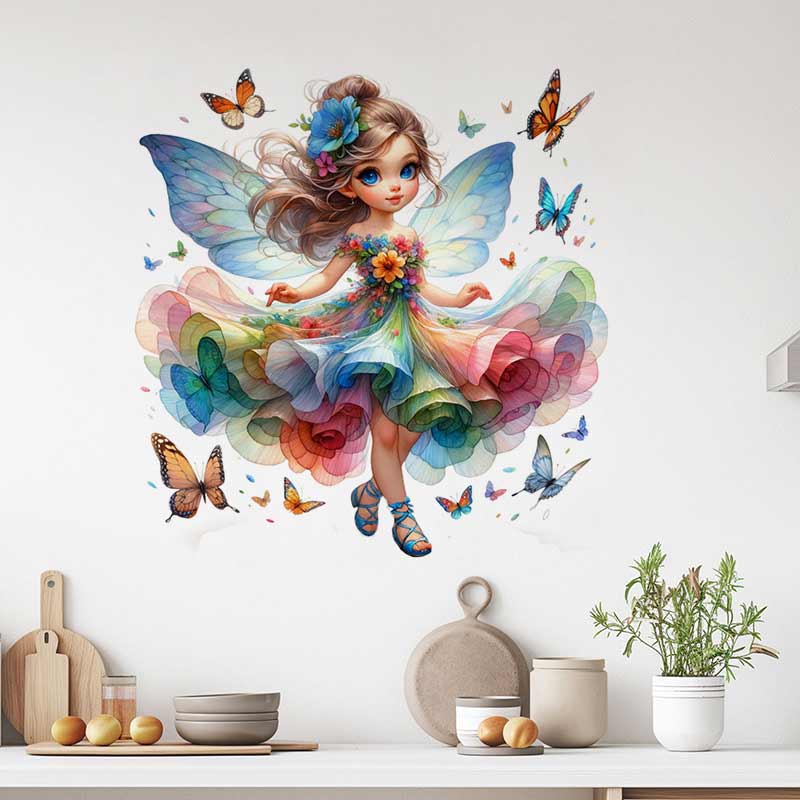 Fairy Wall Sticker Baby Kids R - огляд і ціна Baby Nursery Mural Wallpaper