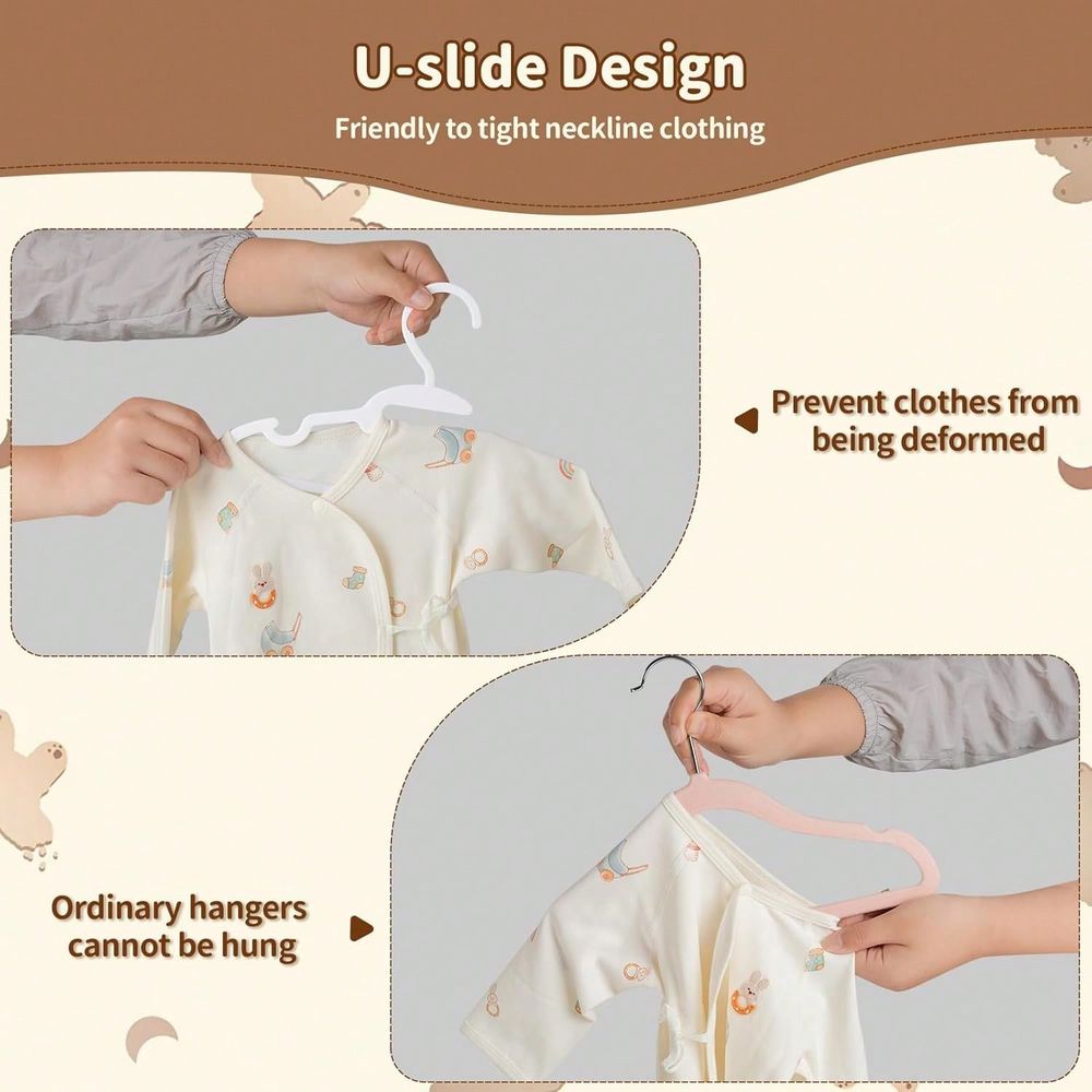 70 100 Pack Kids Hangers Plast - огляд і ціна Baby Nursery Baby